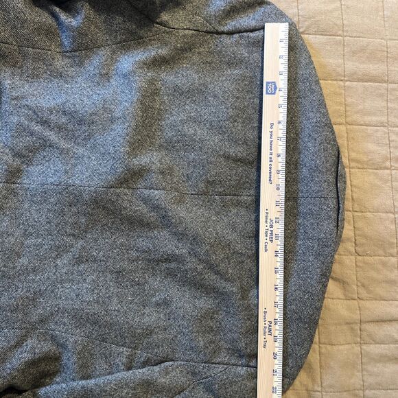 Stafford Blazer Jacket Mens 48 Long Brown Wool Tweed Elbow Patch Classic Preppy - Picture 11 of 15